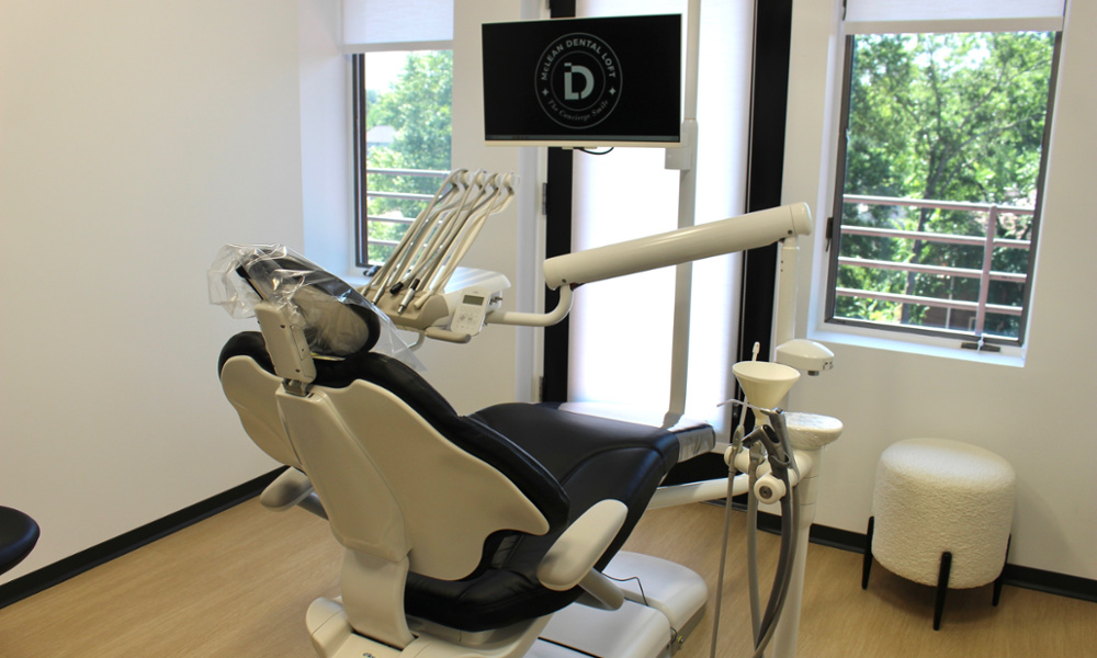 Modern dental treatment room at McLean Dental Loft